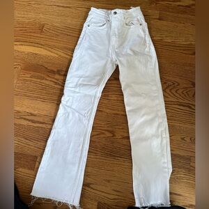Zara white jeans size 2. Slight flare